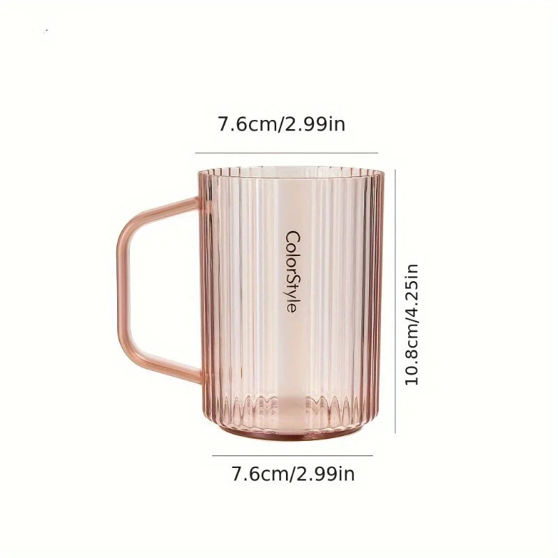 Plastic Mouthwash Cup With Handle – Minimalist Bathroom Tumbler Bathroom Tumbler Cup Babs