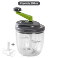 Manual Food Chopper & Garlic Press – 520/900ML Veggie Cutter Manual Food Chopper Babs 900ml