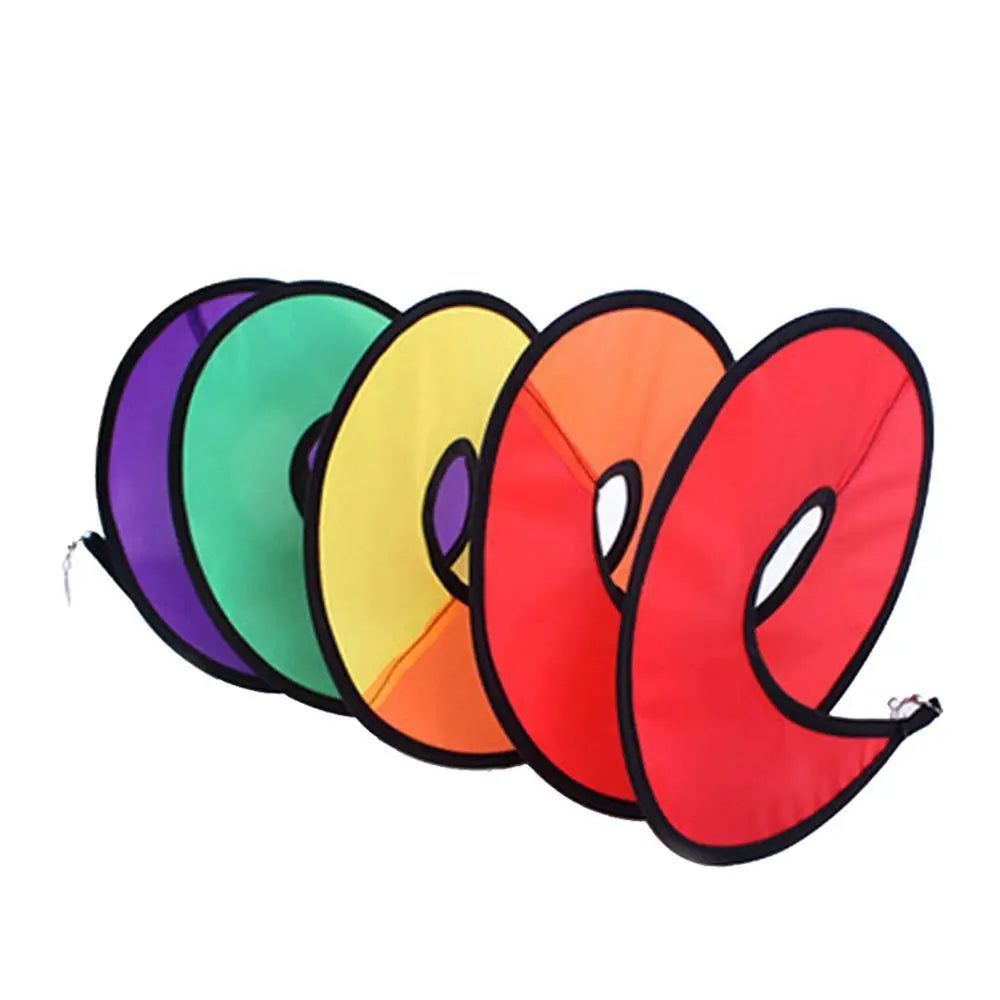 Rainbow Wind Spinner Foldable Spiral Pinwheel – Colorful Decor Wind Spinner Babs