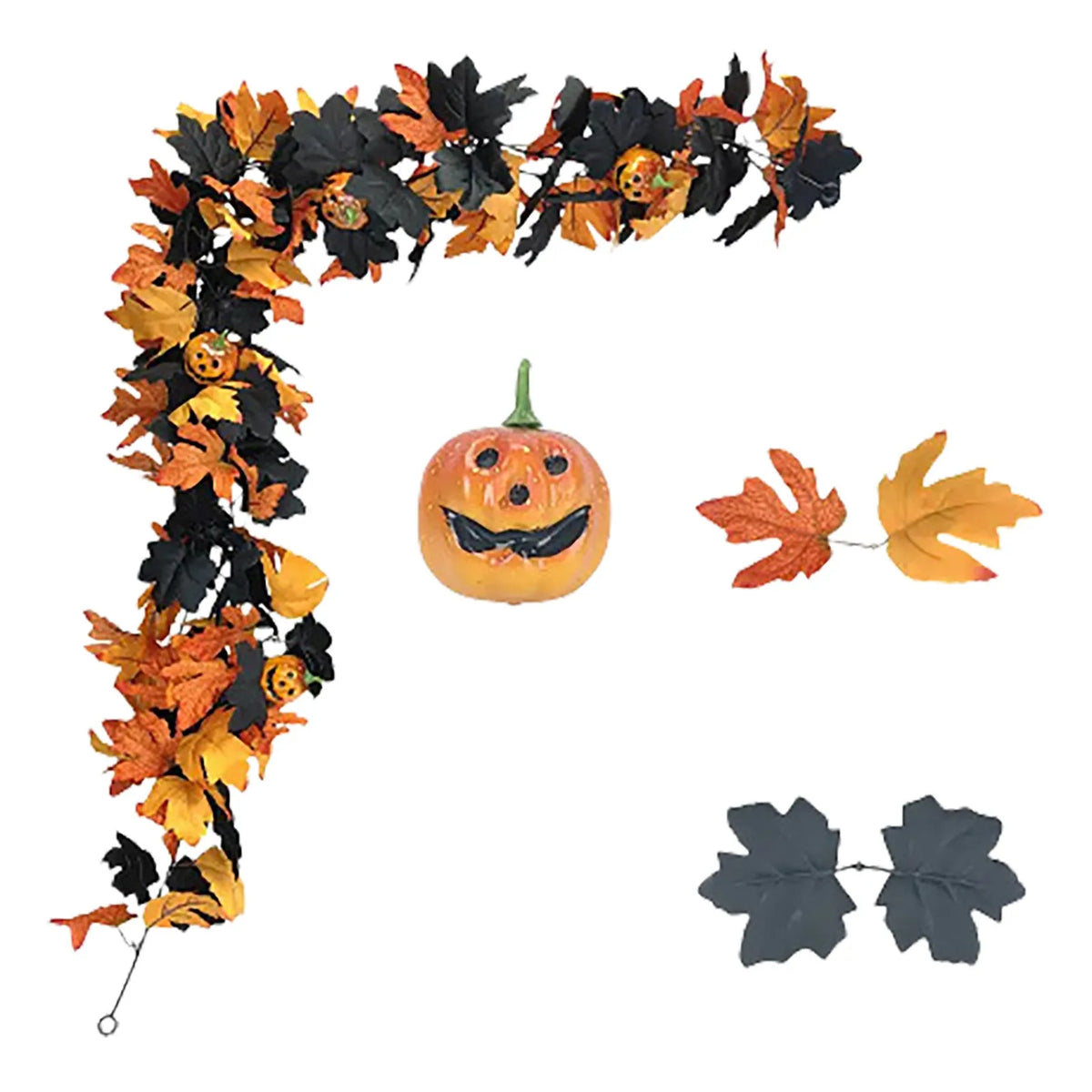 Halloween Maple Leaf Rattan Vine – Door & Wall Décor Halloween Vine Decor Babs B One Size