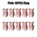 Flower Bouquet Gift Box – Floral Handbag Basket & Wrap Flower Gift Box Babs Pink 10PCS 1Bag