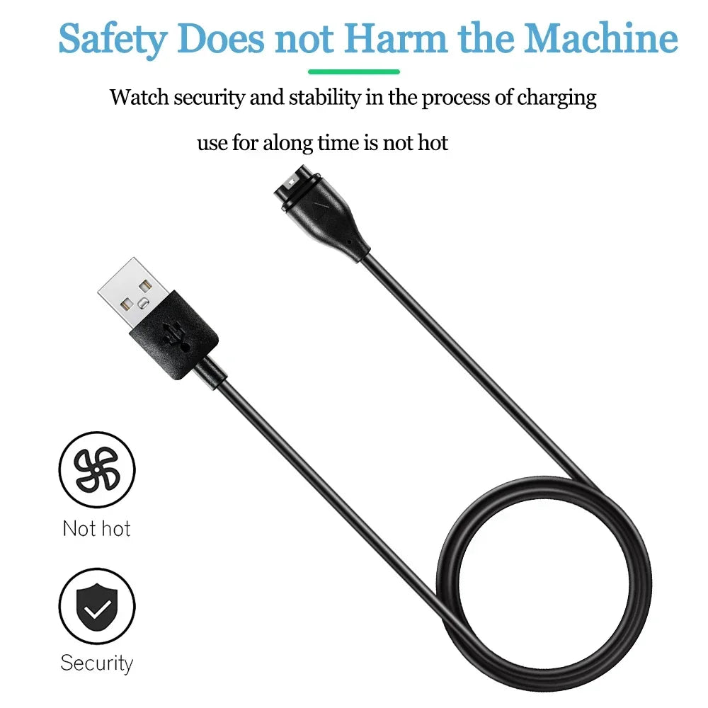 USB Charging Cable for Garmin Fenix 5, 5X, 6, 6X – CE Certified Smartwatch Charging Cable Babs