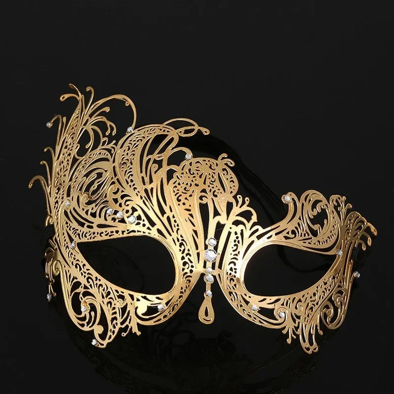 Hollow Metal Venetian Masquerade Mask – Halloween & Carnival Masquerade Mask Babs