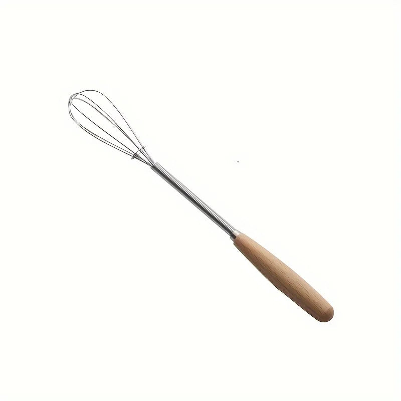 Mini Stainless Steel Egg Whisk with Wood Handle | Kitchen Beater Kitchen Whisk Babs 1pc