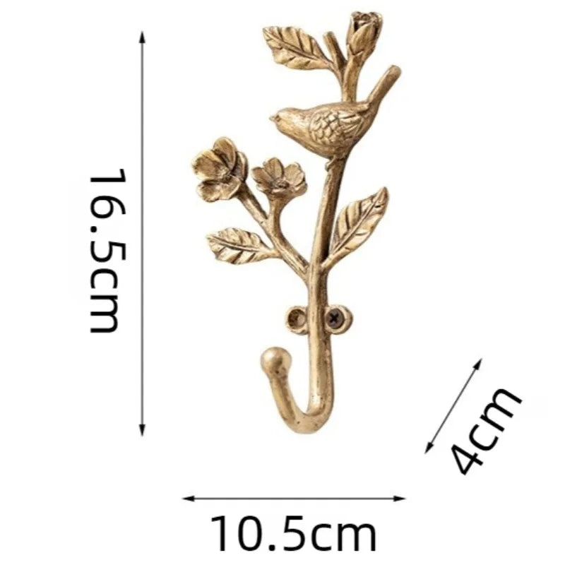 Vintage Gold Wall Mounted Metal Coat Rack – Minimalist Hanger Wall Mounted Coat Rack Babs Style D