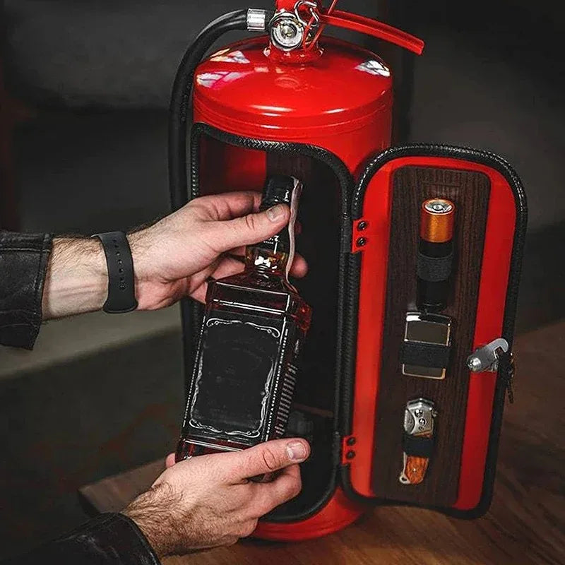 Fire Extinguisher Wine Box – Novelty Bar Décor & Fireman Gift Novelty Wine Box Babs