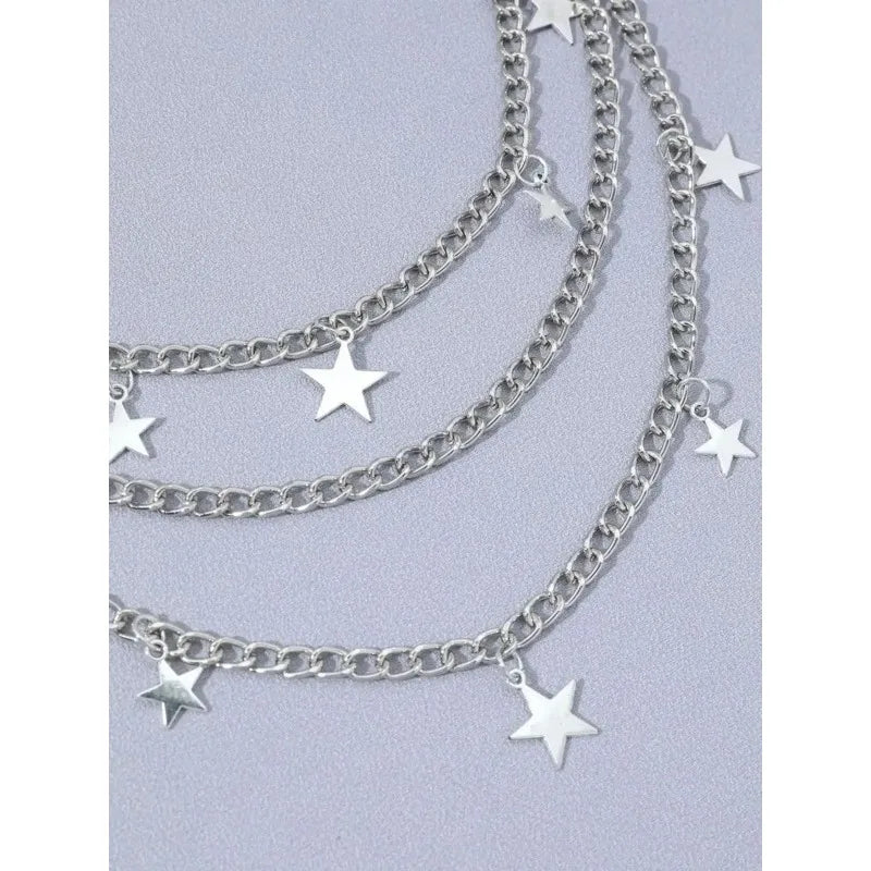 Punk Multi-Layer Waist Chain Hip Hop Star Pant Chain Belt Chain Waist Belt Babs