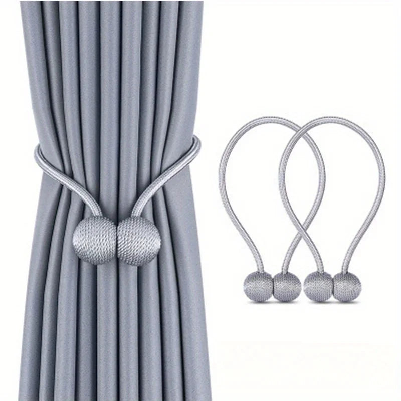 Magnetic Curtain Tiebacks Earphone Design Holdbacks, 2pcs Curtain Tiebacks Babs