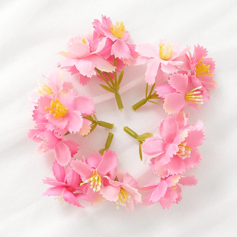 10/20Pcs 7cm Silk Artificial Rose Flower Heads – Wedding & Home Décor Artificial Flower Heads Babs Peach Blossom 20Pcs