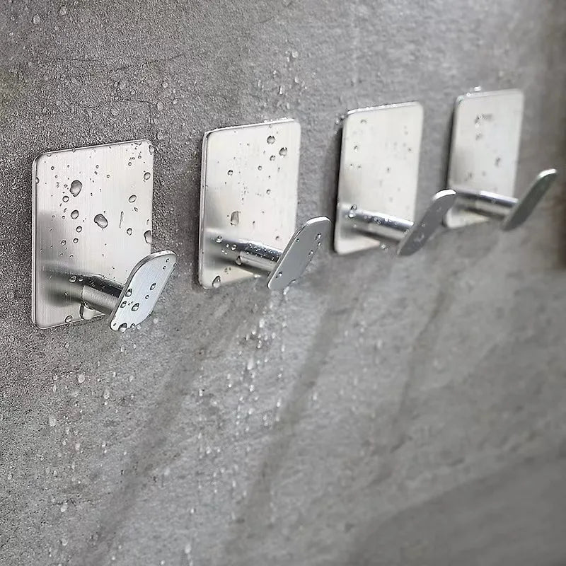 304 Stainless Steel Wall Hook – 4-Hook Towel & Robe Hanger Bathroom Wall Hook Babs