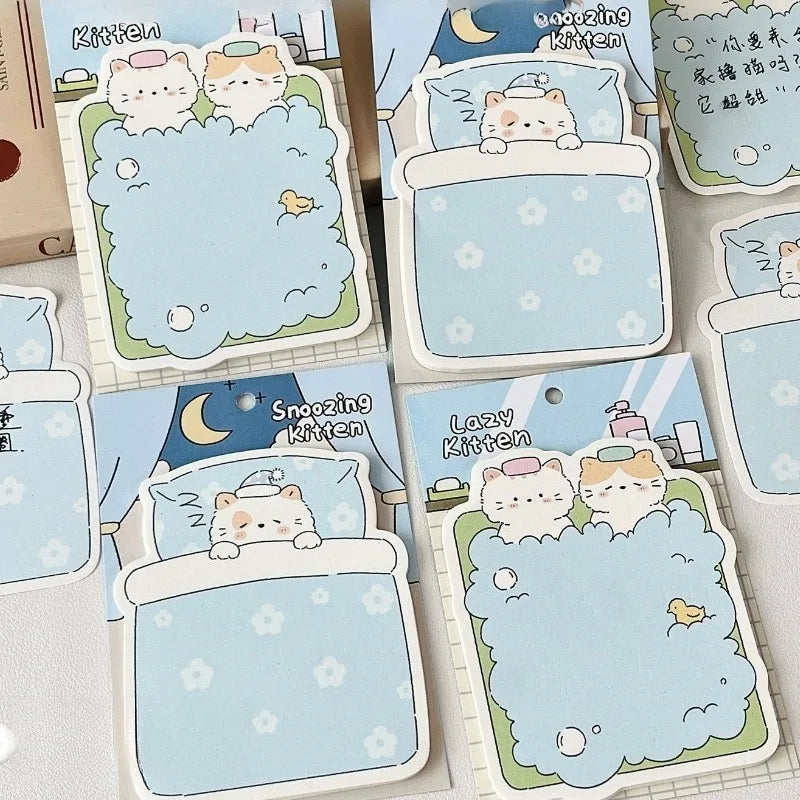 Cute Cat Shaped Sticky Notes – Fun Memo Pads, 30 Sheets Shaped Sticky Notes Babs
