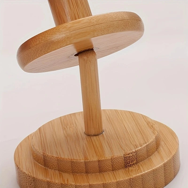 Bamboo Yarn Winder Stand – Tabletop Rotary Spool Organizer Yarn Winder Stand Babs