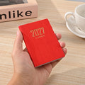 2027 Daily Planner – 365-Day Mini Pocket Schedule Book Daily Planner Book Babs Red