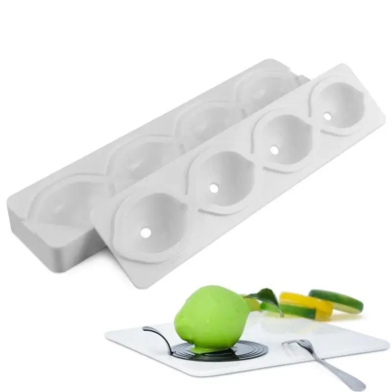 4-Cavity 3D Lemon Silicone Mold for Cakes & Brownies Silicone Baking Mold Babs