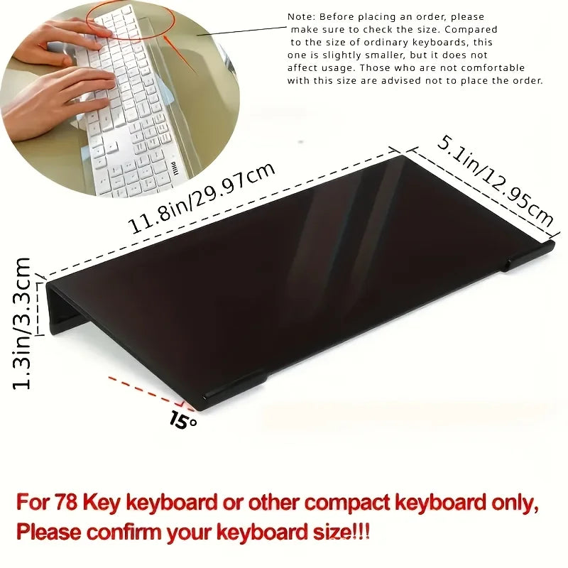 Transparent Acrylic Keyboard & Mini PC Desktop Stand Keyboard Desk Stand Babs