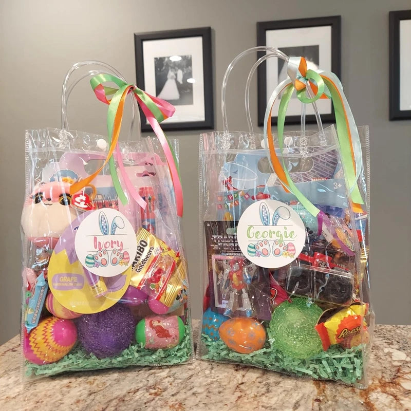 20Pcs Clear PVC Gift Bags with Handle – Party Favors PVC Gift Bags Babs