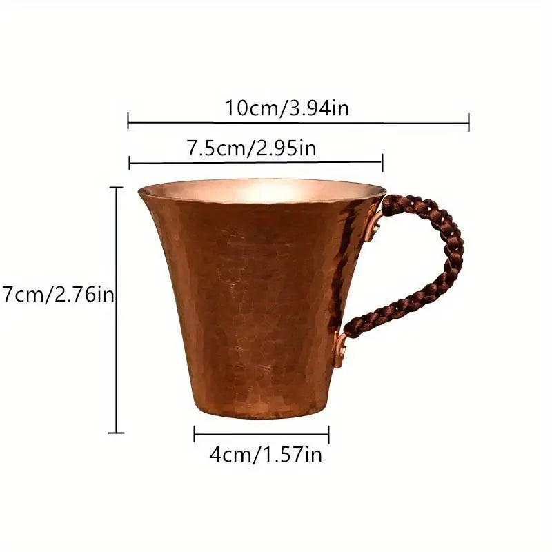 Hammered Copper Plated Moscow Mule Mug 170ml – Beer & Coffee Copper Cocktail Mug Babs
