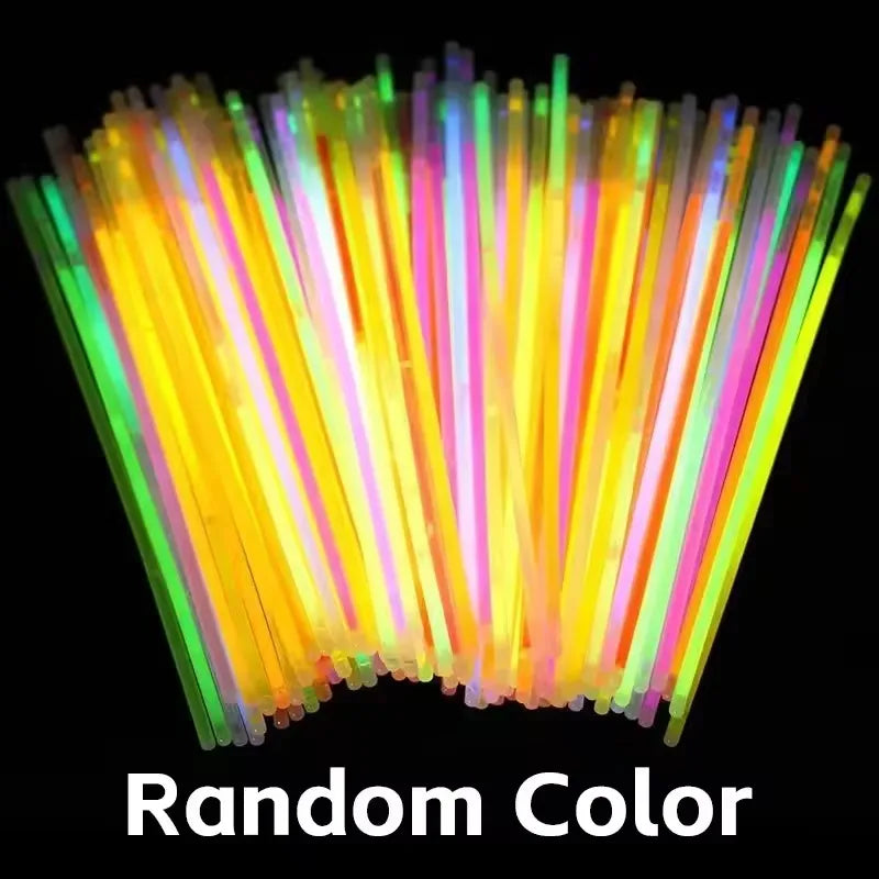 100-Pack Glow Sticks – Party Bracelets & DIY Decorations Glow Stick Party Set Babs 100PCS
