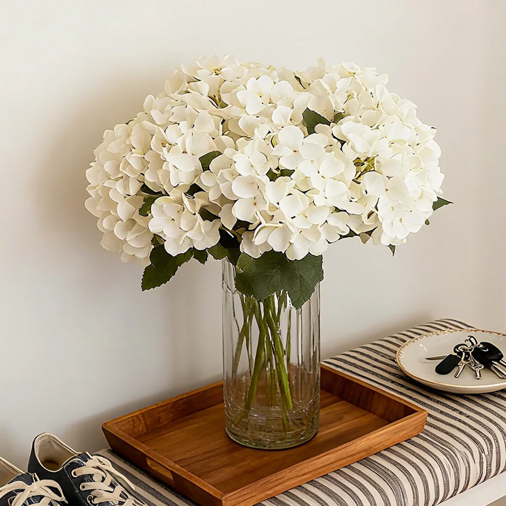 Silk Hydrangea Artificial Flowers for Home & Wedding Decor Artificial Flowers Babs