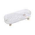Bathroom Vanity Tray – Large Countertop Organizer Anti-Slip Vanity Organizer Tray Babs Transparent