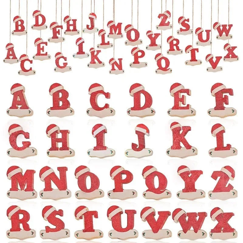 3D Alphabet Christmas Ornaments – DIY Letter Pendants Christmas Ornaments Babs