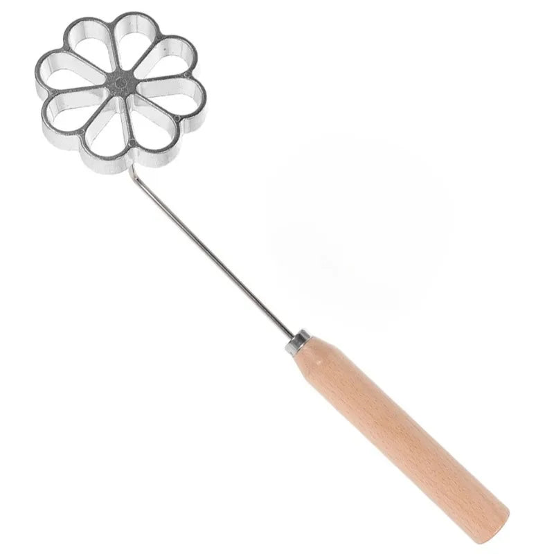 Non-Stick Aluminum Frying Mold Set with Wooden Handle Frying Mold Set Babs