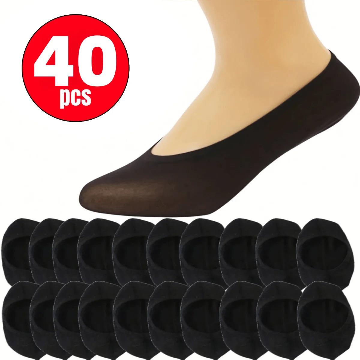 20 Pairs Soft Breathable Cotton Crew Socks – Women & Men Crew Socks Pack Babs black