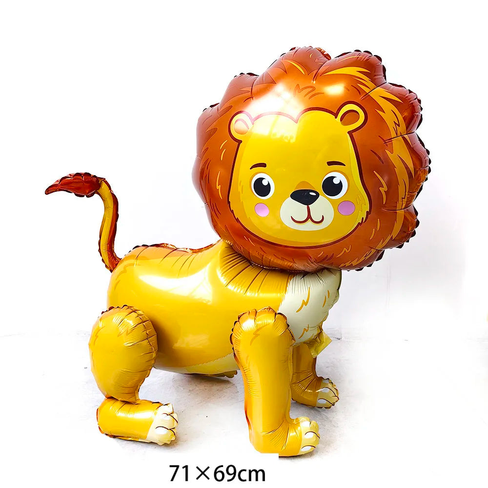 Jungle Safari Animal Party Supplies – Zoo Theme Birthday Decor Party Supplies Set Babs Orange
