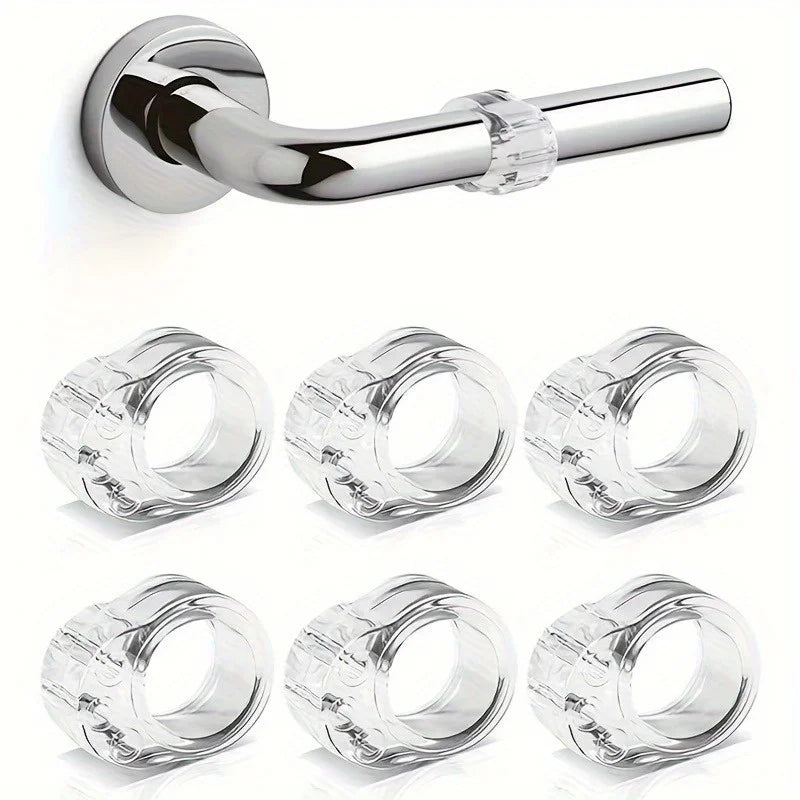 6-Pack Clear Door Knob Wall Protector Pads | Anti-Collision Wall Protector Pads Babs