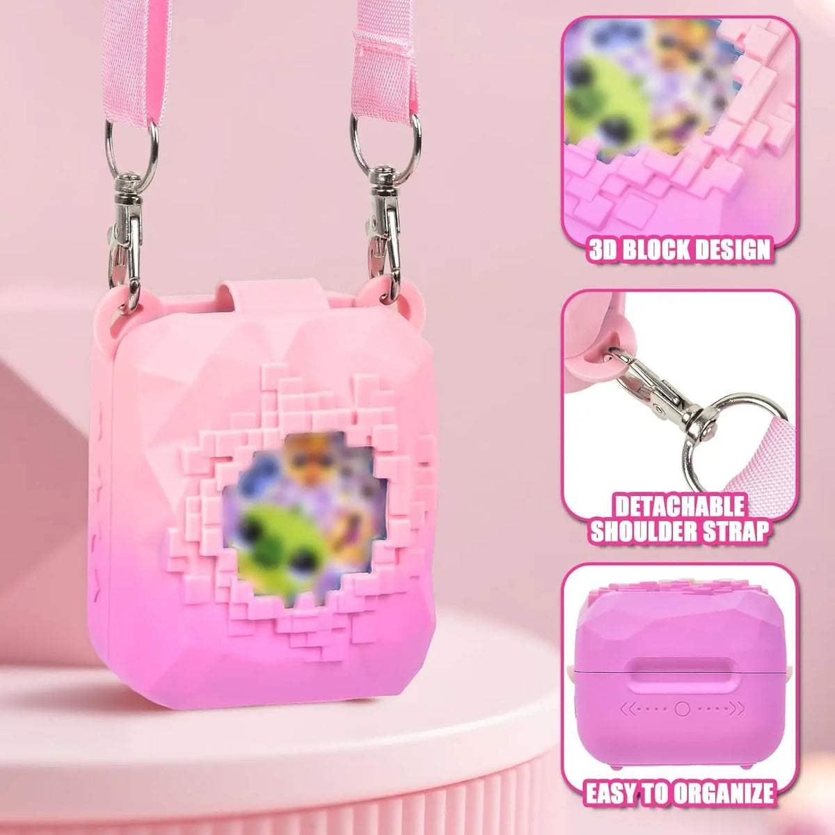 Silicone Case for Bitzee Magicals Digital Pet + Shoulder Strap Toy Protective Case Babs