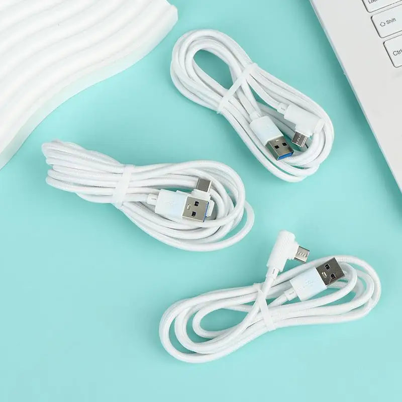240W USB-A to USB-C 90° Elbow Fast Charging Cable 1M–2M USB-C Charging Cable Babs