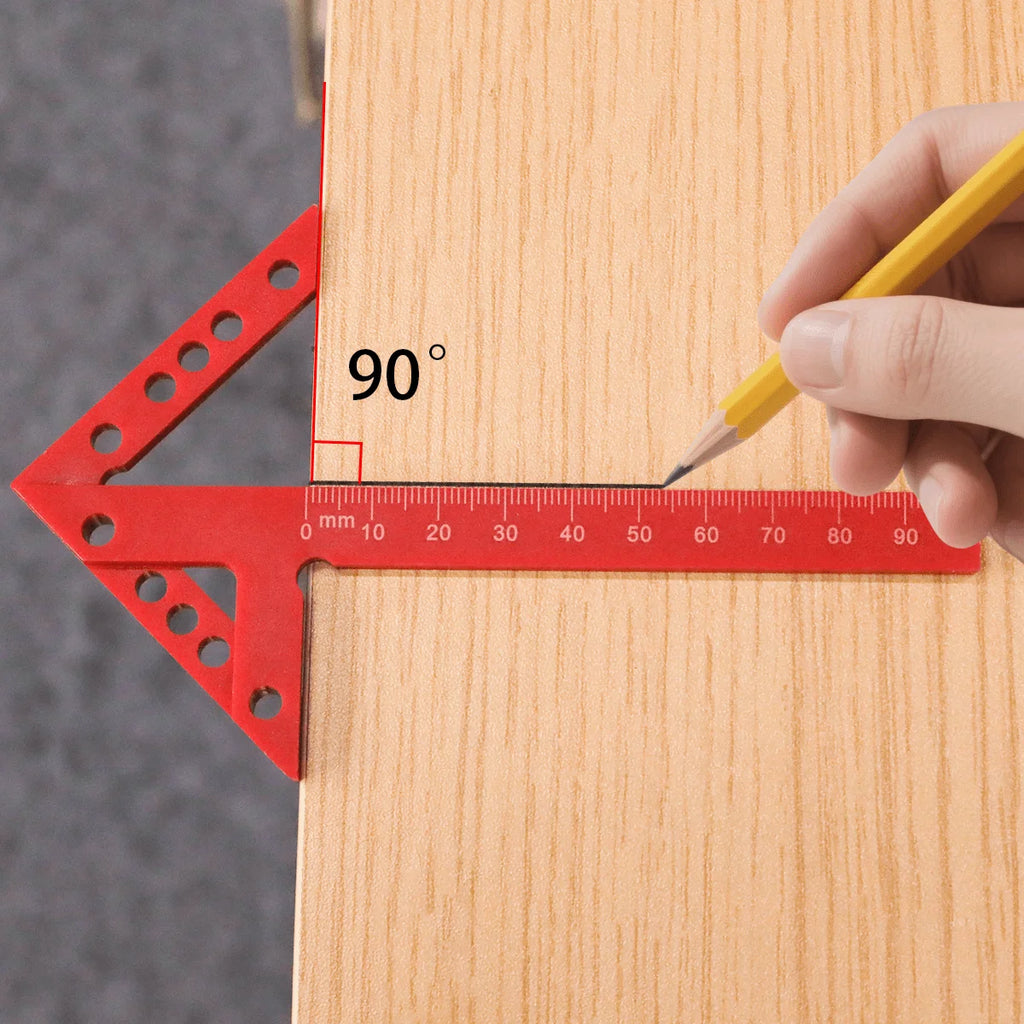 45/90° Center Finder Ruler – Carpenter Angle Marking Tool Carpenter Marking Ruler Babs