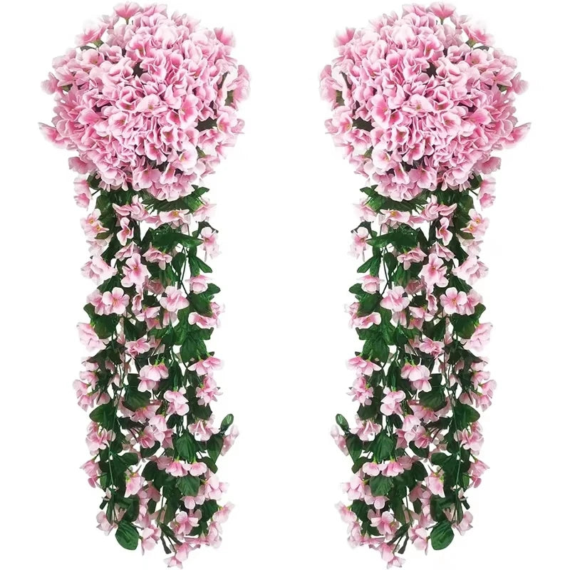 Artificial Silk Rose Vine Garland – Wedding & Wall Decor Artificial Flower Garland Babs
