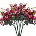Artificial Silk Roses – Wedding, Home & Festival Decor (1–5 Pcs) Artificial Silk Flowers Babs color 4 1pc