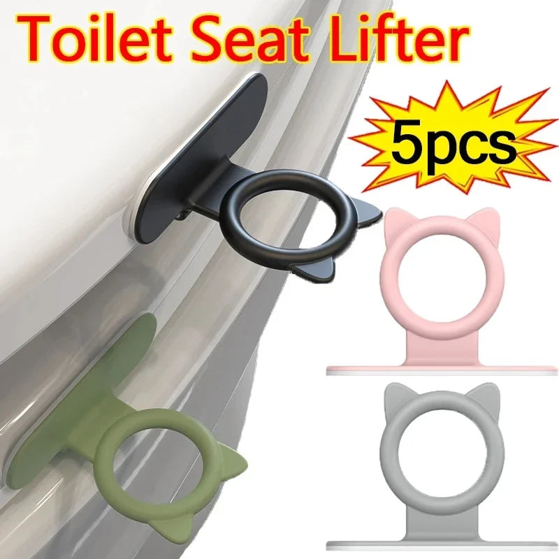 Silicone Self-Adhesive Handle – Toilet Seat, Cabinet & Drawer Adhesive Cabinet Handle Babs
