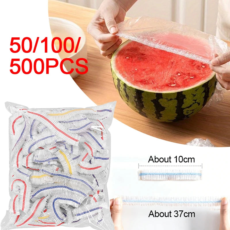 Colorful Disposable Cling Film Food Covers – 50/100/300 Pcs Disposable Food Covers Babs