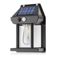 RTONTR Solar Outdoor Wall Light – Waterproof & Dimmable Solar Wall Light Babs Black