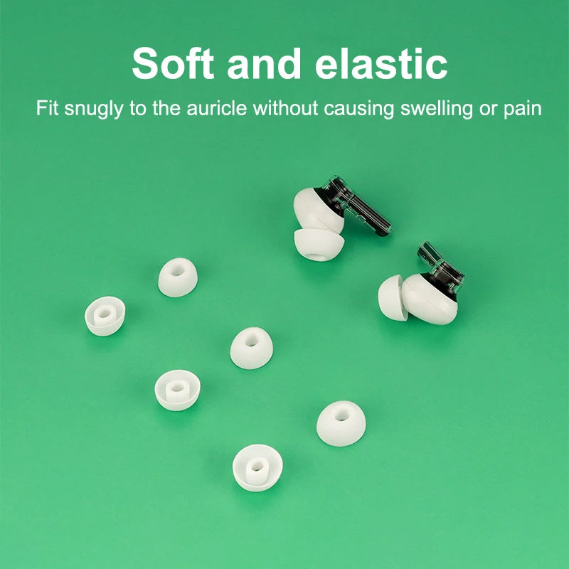 6Pcs Silicone Ear Tips for Nothing Ear (1)(2)(A) TWS Headphones Earphone Ear Tips Babs
