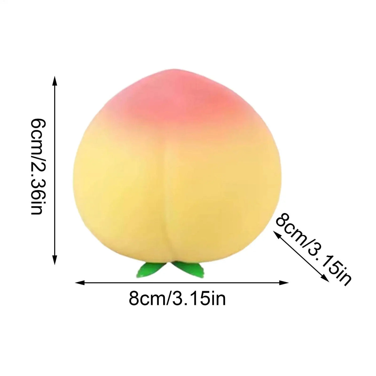Cartoon Peach Squishy Fidget Toy – Slow Rising Squeeze Ball Squishy Fidget Toy Babs