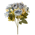 Silk Artificial Rose & Peony Bouquet – Wedding & Home Décor Artificial Flower Bouquet Babs color 7 4 pcs