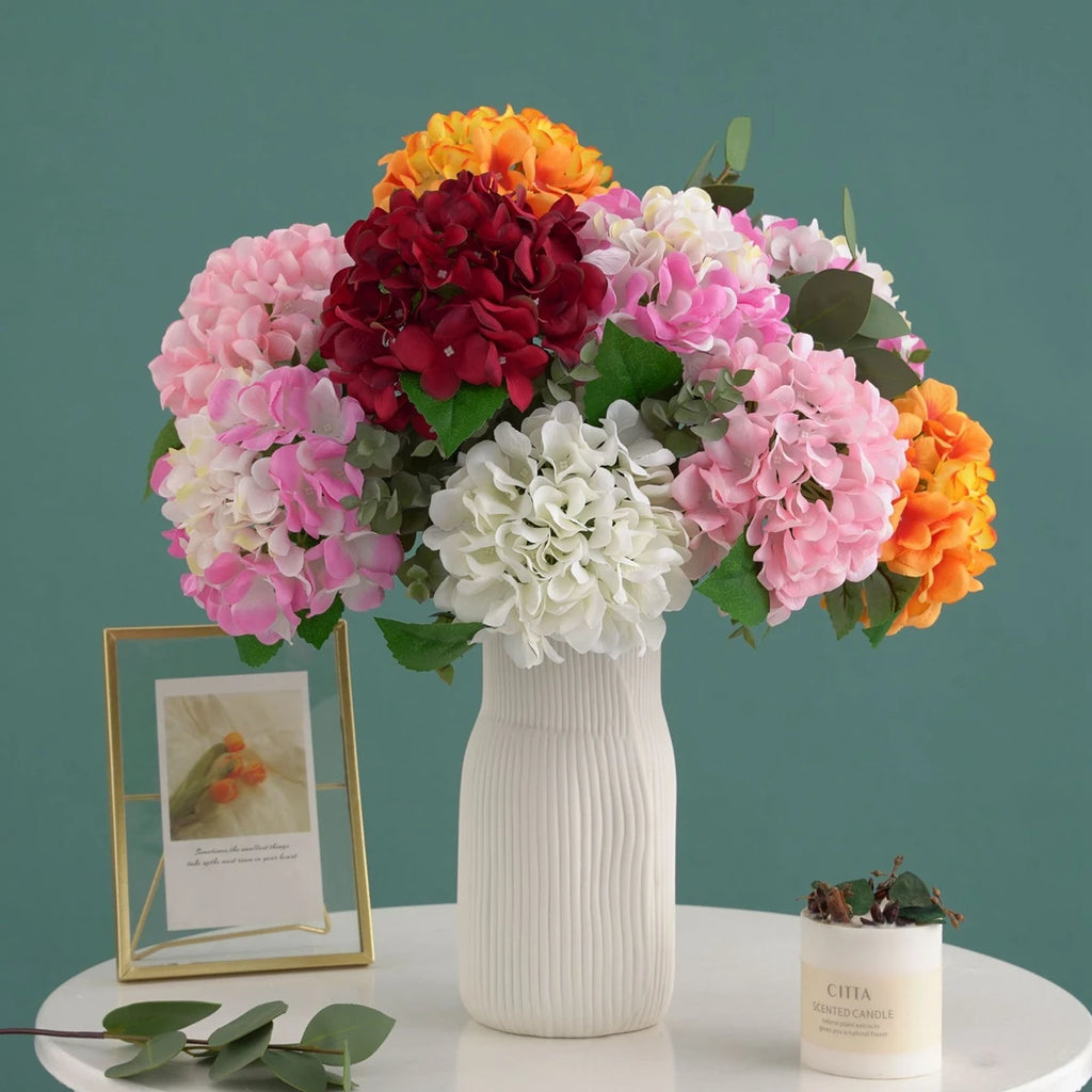 Silk Hydrangea Artificial Flowers for Wedding & Home Décor Artificial Silk Flowers Babs