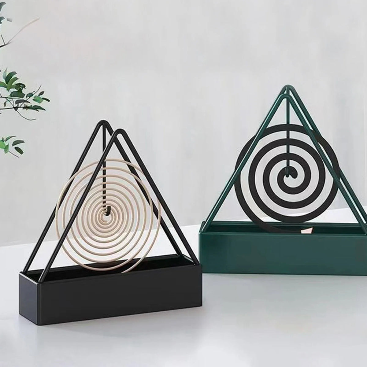 Triangular Iron Mosquito Coil Holder with Ash Tray | Home Décor Mosquito Coil Holder Babs