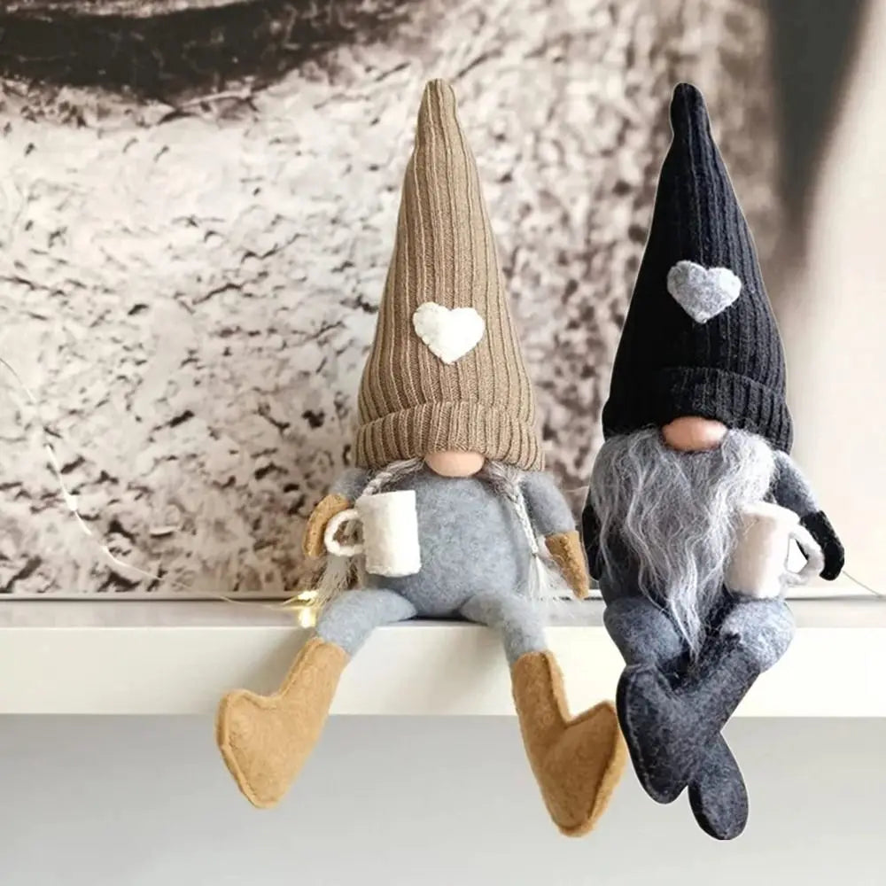 Faceless Gnome Christmas Ornament | Sitting Cloth Dwarf Décor Christmas Gnome Ornament Babs
