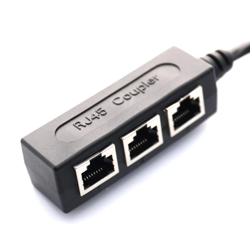 RJ45 1-to-3 Ethernet Splitter LAN Network Adapter Cable Ethernet Splitter Adapter Babs