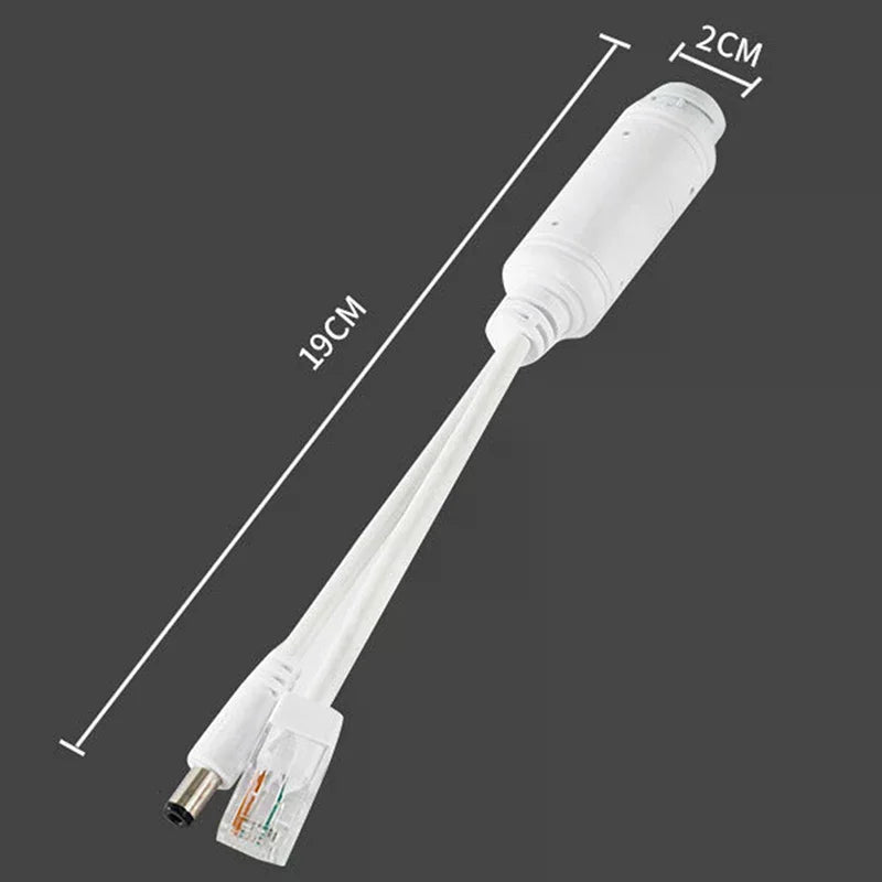 POE Splitter 48V to 12V Waterproof IP Camera Power Adapter 4-Pack POE Splitter Adapter Babs