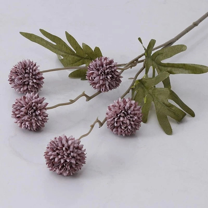 Artificial Silk Chrysanthemum Flowers – Home & Wedding Décor Artificial Silk Flowers Babs PURPLE 1 pc