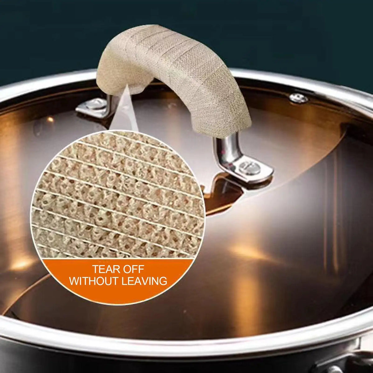 Heat-Resistant Non-Slip Pan Handle Cover Wrap | 4m Roll Pan Handle Cover Babs