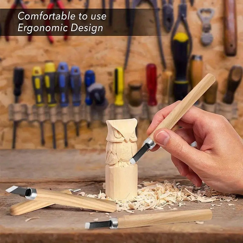 12-Piece Wood Carving Chisel Set – DIY Woodworking Tools Wood Carving Set Babs