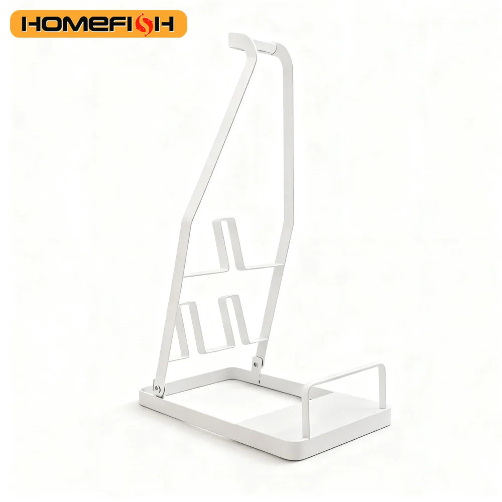 Metal Vacuum Cleaner Storage Rack – Vertical Stand Holder Vacuum Storage Rack Babs White