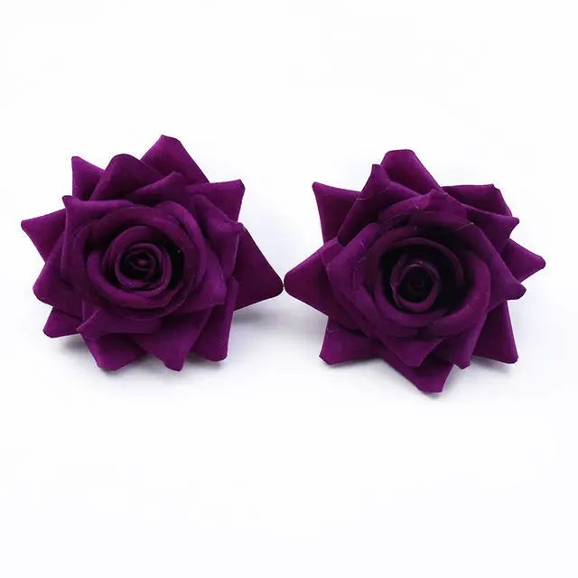 Silk Rose Artificial Flower Heads – 30/100 Pcs Wedding Décor Artificial Silk Flowers Babs HB3-67 30 pieces